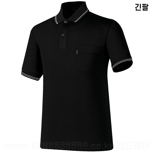 LPC245  -  2선 카라 긴팔 (주머니有)